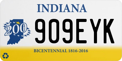 IN license plate 909EYK