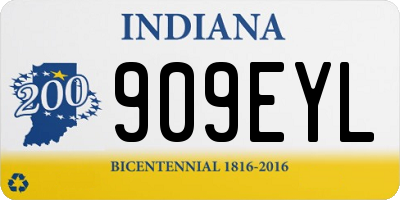 IN license plate 909EYL