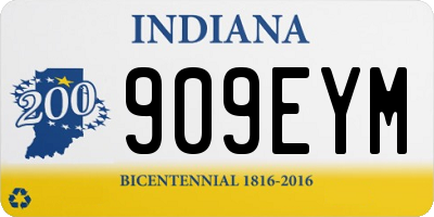 IN license plate 909EYM