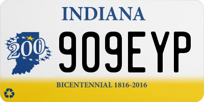 IN license plate 909EYP