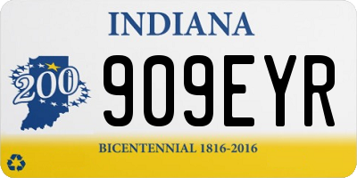 IN license plate 909EYR