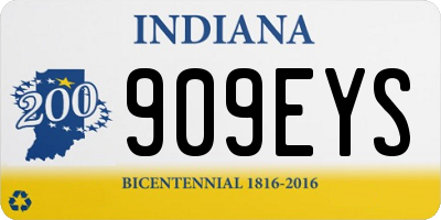 IN license plate 909EYS