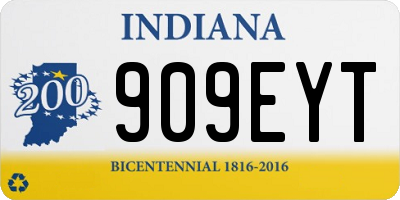 IN license plate 909EYT