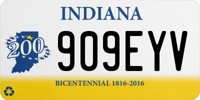 IN license plate 909EYV