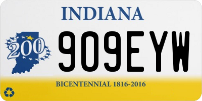 IN license plate 909EYW