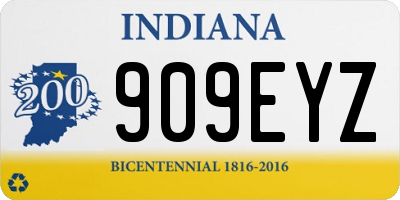 IN license plate 909EYZ