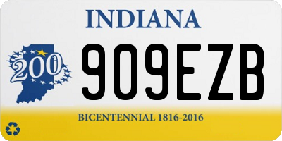 IN license plate 909EZB