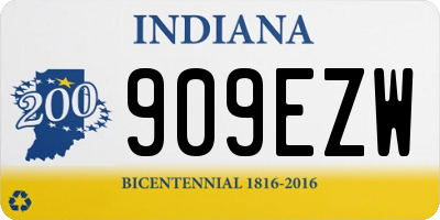 IN license plate 909EZW