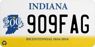IN license plate 909FAG