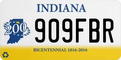 IN license plate 909FBR