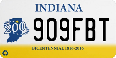 IN license plate 909FBT