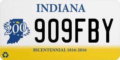 IN license plate 909FBY