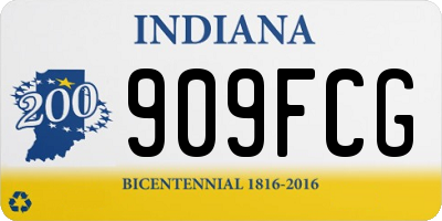 IN license plate 909FCG