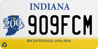 IN license plate 909FCM