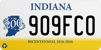 IN license plate 909FCO