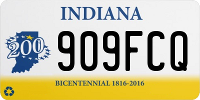 IN license plate 909FCQ