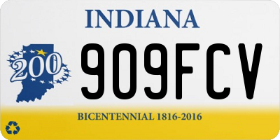 IN license plate 909FCV