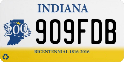 IN license plate 909FDB