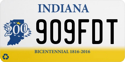 IN license plate 909FDT