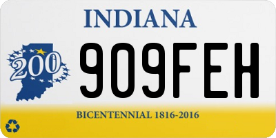 IN license plate 909FEH