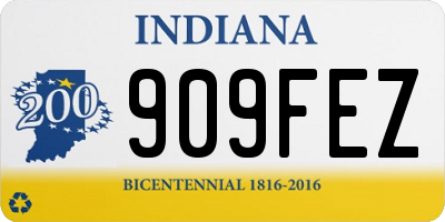 IN license plate 909FEZ