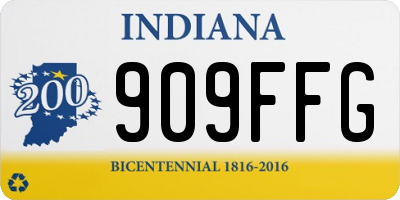 IN license plate 909FFG