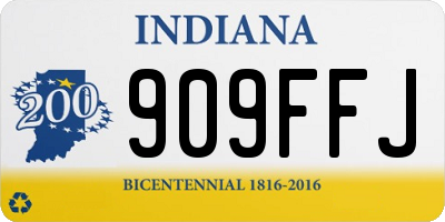 IN license plate 909FFJ