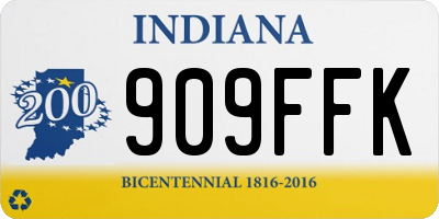 IN license plate 909FFK
