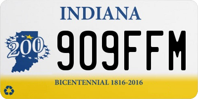IN license plate 909FFM