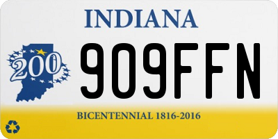 IN license plate 909FFN