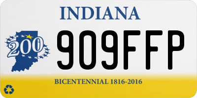 IN license plate 909FFP