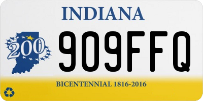 IN license plate 909FFQ