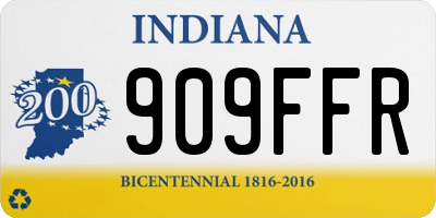 IN license plate 909FFR