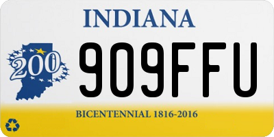 IN license plate 909FFU