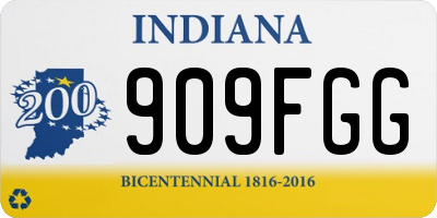 IN license plate 909FGG