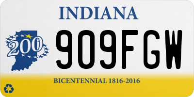 IN license plate 909FGW