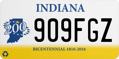 IN license plate 909FGZ