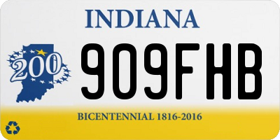 IN license plate 909FHB
