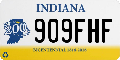 IN license plate 909FHF