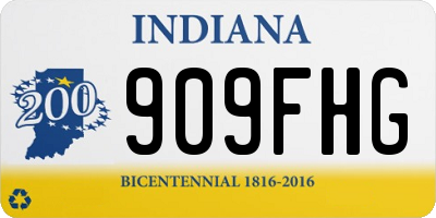 IN license plate 909FHG