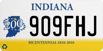 IN license plate 909FHJ