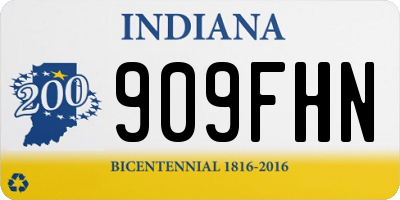 IN license plate 909FHN