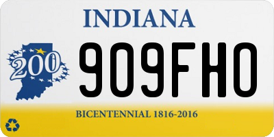 IN license plate 909FHO