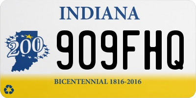 IN license plate 909FHQ