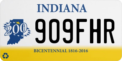 IN license plate 909FHR