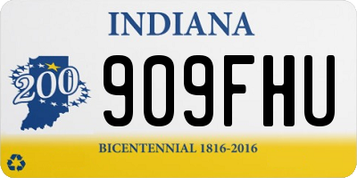 IN license plate 909FHU