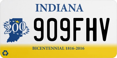 IN license plate 909FHV