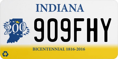 IN license plate 909FHY