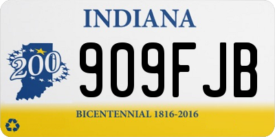 IN license plate 909FJB