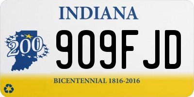 IN license plate 909FJD